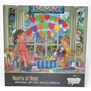 Hearts Of Hope 500-Piece Jigsaw Puzzle By Toynk Originals Ages 7+ 20"x20" Colorf